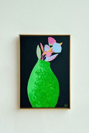 Óleo sobre canvas Vaso de Flores III - 57 x 39,5 cm