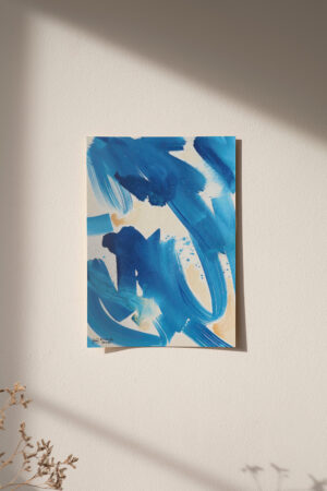 Print numerado / Abstrato Azul