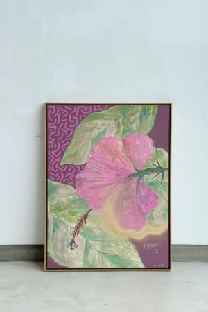 Quadro 63 x 83 cm / Hibisco 001 - Mon Jardin, 2024