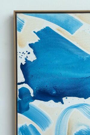 Quadro 63 x 83 cm / abstrato azul 002- Mon Jardin, 2024