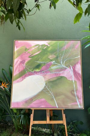 Quadro 102 x 102 cm / Estrelícia - Mon Jardin, 2024
