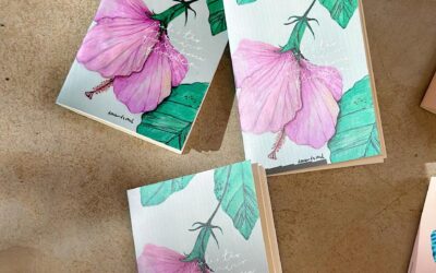 Caderninho Sketchbook Papel Pólen / Hibisco
