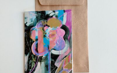 Cartão La Fleur Lilac + envelope kraft