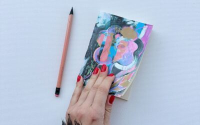 Caderninho de bolso La Fleur Lilac / papel pólen
