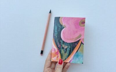 Caderninho de bolso La Fleur Rose / papel pólen