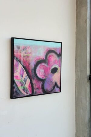 Quadro La Fleur Noir / 73 x 81 cm