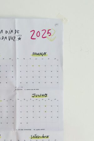 Planner Anual de Parede | 2025 - calendário & pôster