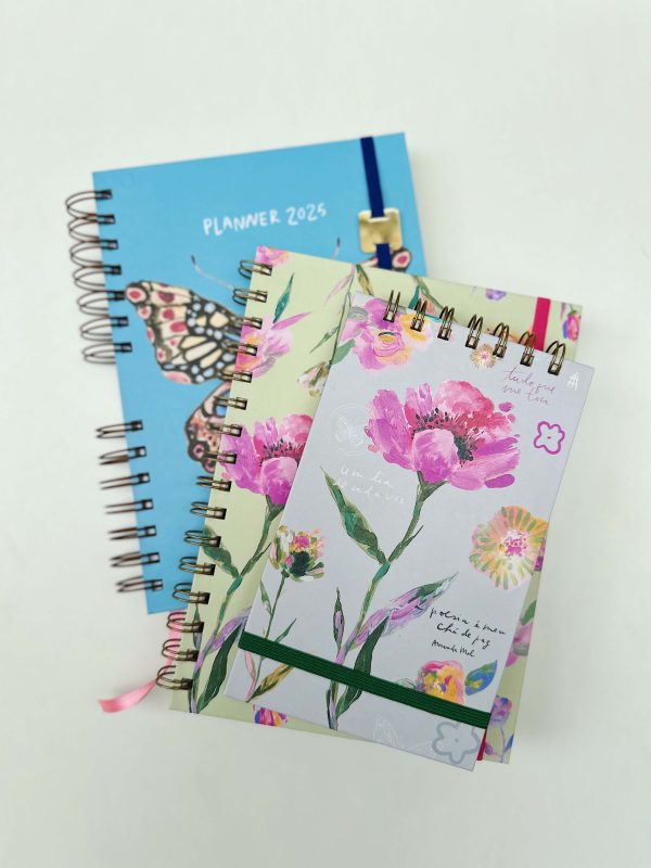Kit Papelaria / Planner 2025, Caderno A5 e Caderneta