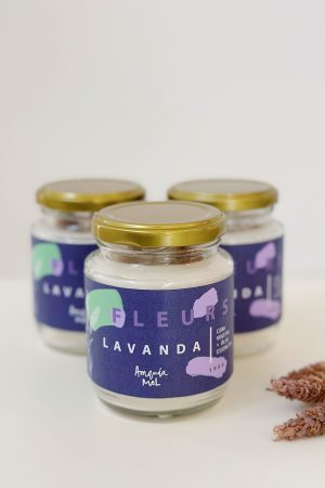 Vela Natural de Lavanda / óleo + cera vegetal