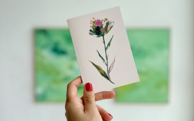Cartão Flor Verde