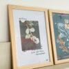 Quadro A4 com Print | Moldura Madeira Pinus - Nada é tão ordinário que não possa florescer
