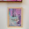 Quadro A4 com Print | Moldura Madeira Pinus