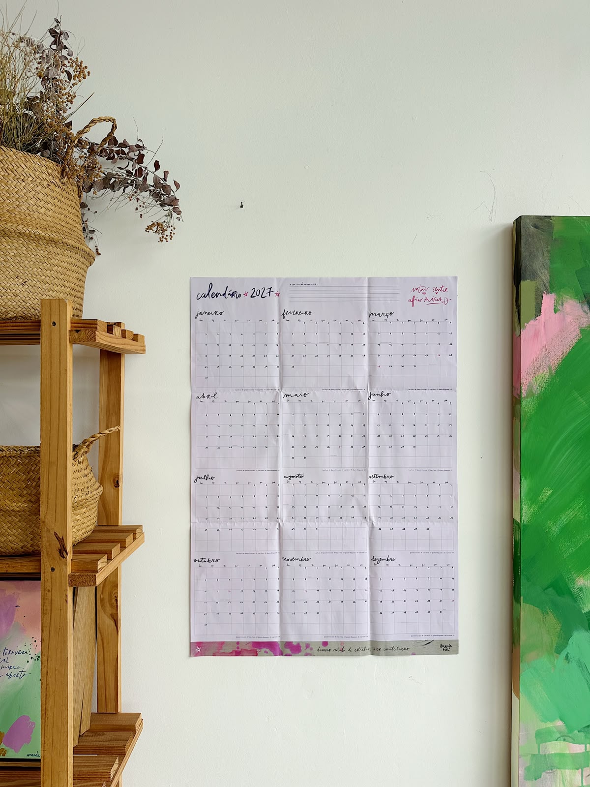 Planner Anual de Parede | Calendário e Pôster