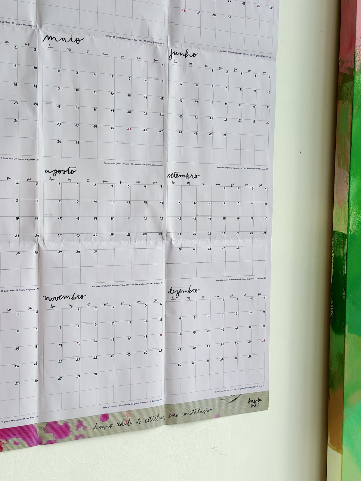 Planner Anual de Parede | Calendário e Pôster - Imagem 11